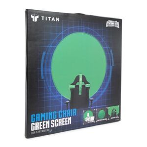 Titan gaming chair, streaming, vlogging, portable green screen 42.9 inches